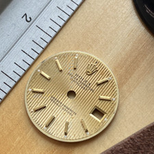 Genuine Rolex Datejust Ladies Two Tone Factory Champagne Tapestry 26mm Dial