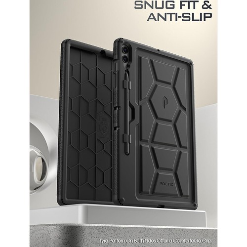 Funda protectora de silicona a prueba de golpes negra para tablet Galaxy Tab S9 FE - Imagen 4 de 5