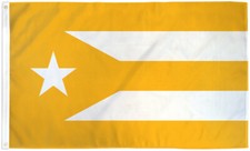 Gold Puerto Rico Flag 3x5ft House Flag Puerto Rican Flag