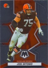 Joel Bitonio 2022 Mosaic Football NFL Chrome Base Card #225 Cleveland Browns