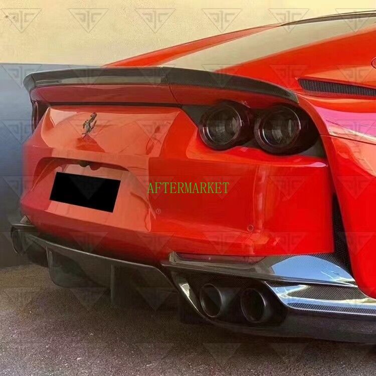 FIT FERRARI 812 SUPERFAST GTS CARBON FIBER REAR TRUNK SPOILER WING AIR ...