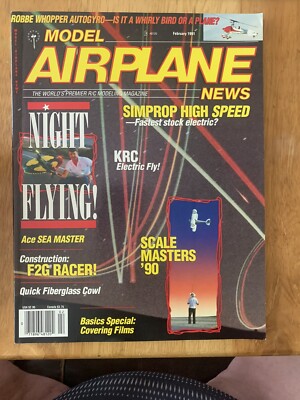 Model Airplane News February 1991 Aircraft Modeling RC Radio Control