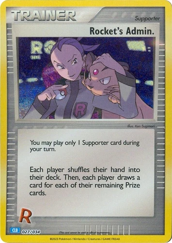 Rocket's Admin. 027/034 Trading Card Game Classic