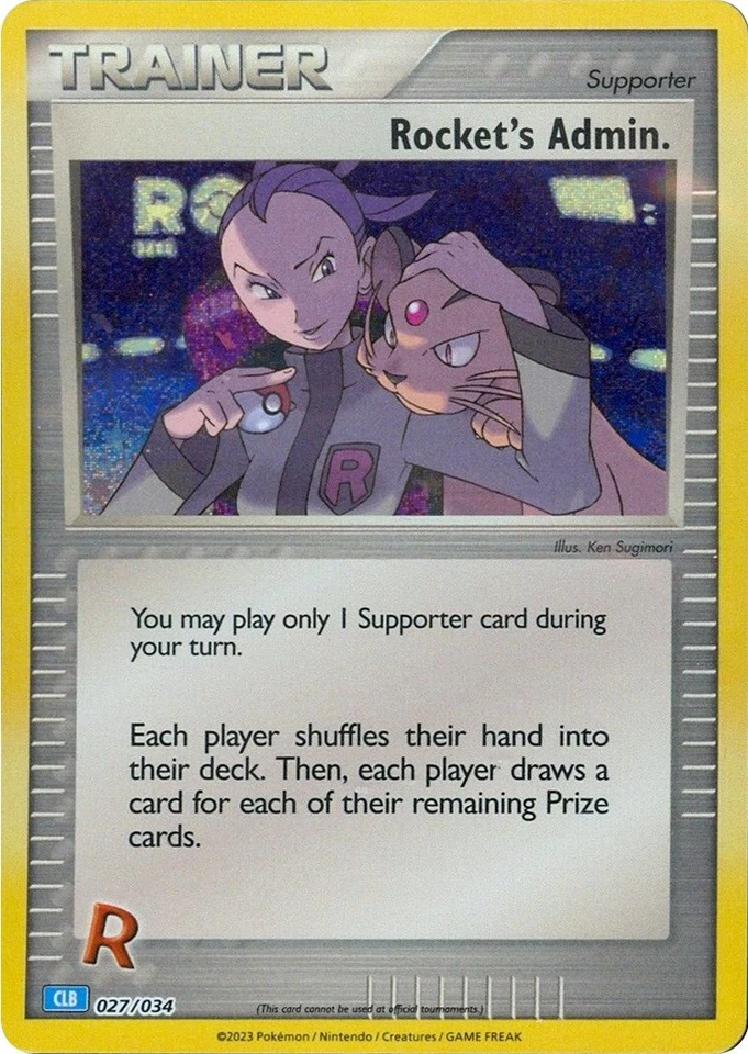Rocket's Admin. 027/034 Trading Card Game Classic