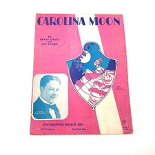 Vintage Sheet Music Carolina Moon 1928 Voice Piano Ukulele