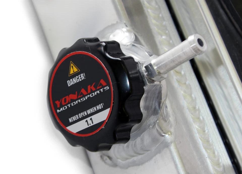 Yonaka Honda Civic Dual Core Aluminum Performance Race Radiator w/ Fan & Shroud Foto 3 de 3