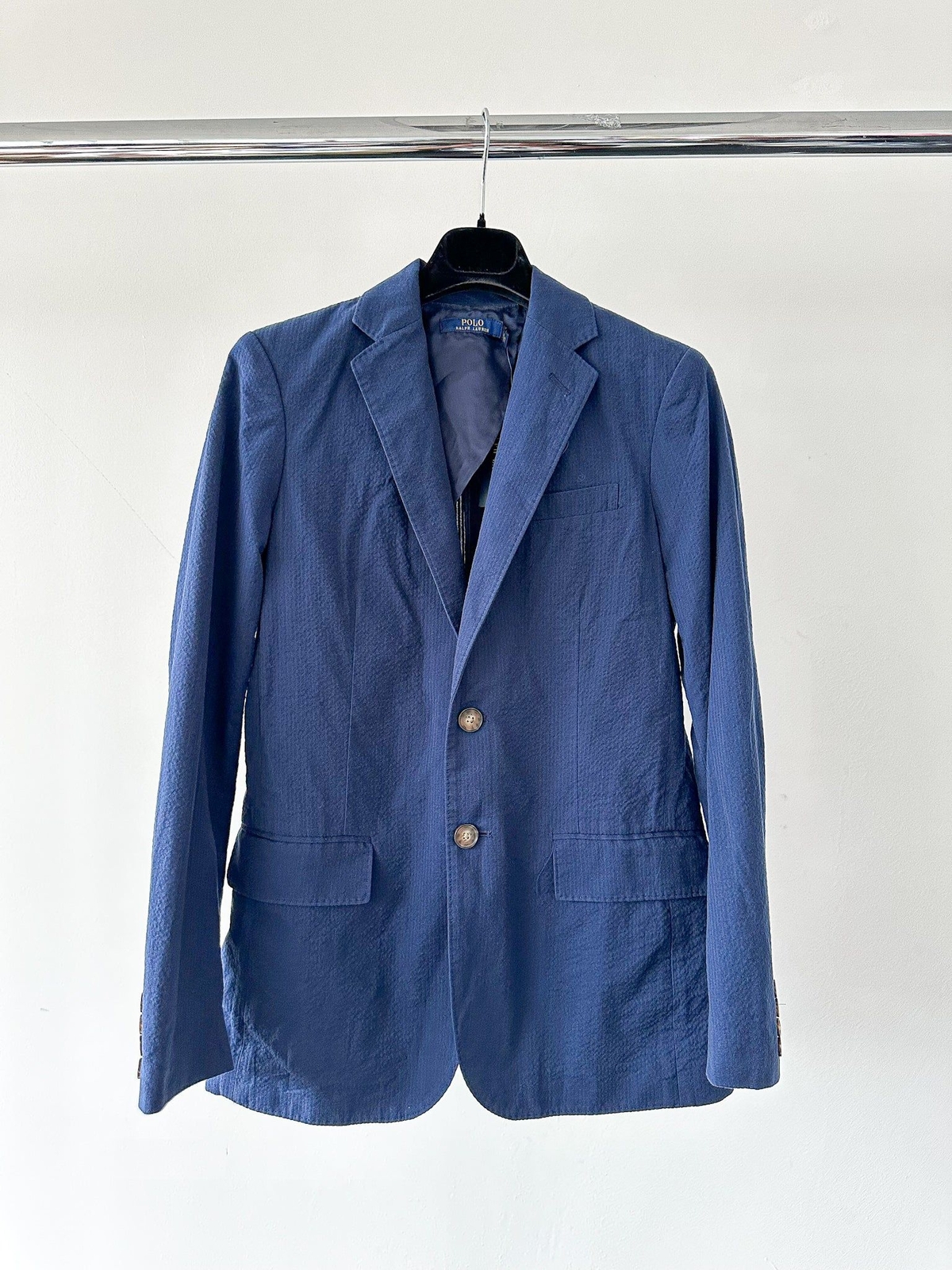 POLO RALPH LAUREN Blue Seersucker Blazer Jacket BNWT UK 4