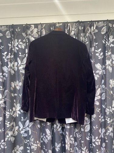 Mod Lila Samt Militär/Safari Jacke (42 Brustumfang) - Bild 2 von 3