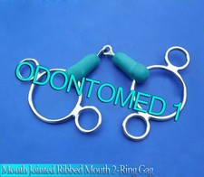 Mouth Jointed Ribbed Mouth 2-Ring Gag Bit 5 Inch BT-009