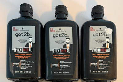 3 x Got2b Phenomenal DEEP CLEANSING Shampoo w Charcoal 16.9 oz Removes Build-up