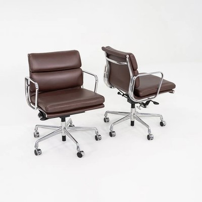 2015 Herman Miller Soft Pad Management Desk Chair in Brown Leather 5x Available