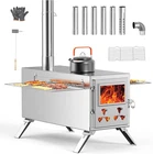 SLSY XXL Wood Stove, Hot Tent Stove Camping  Stainless Steel Wood Burning Stove