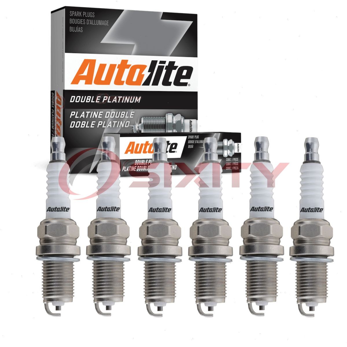 6 pc Autolite Double Platinum APP3924 Spark Plugs for 71 6GP1 41-602 3005 qo