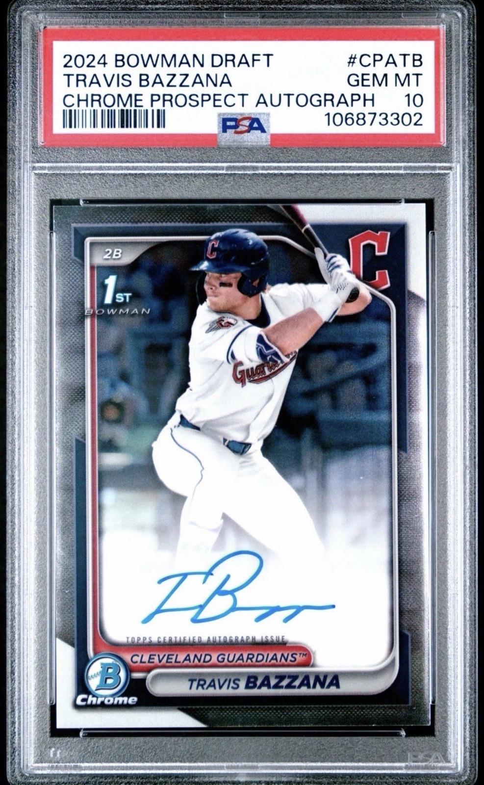 2024 Bowman Chrome Travis Bazzana 1st Auto PSA 10 GEM MINT - Hot Rookie 🔥📈