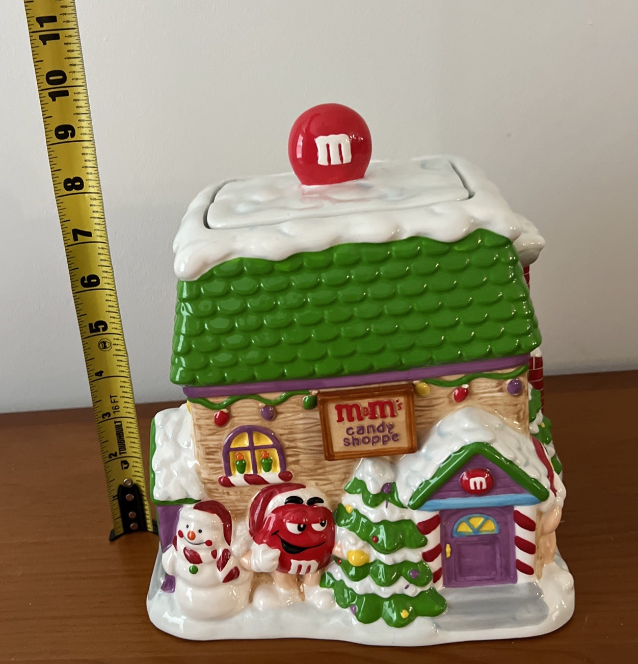 M&M Christmas Candy Shoppe Ceramic Candy Jar By Galerie