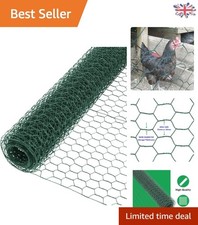 Versatile PVC Coated Chicken Wire 900mm x 10m with 50mm Holes for Small Animals 3.60 per metre
