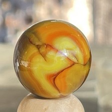 vintage Christensen Agate Company swirl Hippie Shooter marble