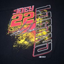 NASCAR Team Penske Joey Logano Shirt 2XL Racing Race Car Driver 2017 Black