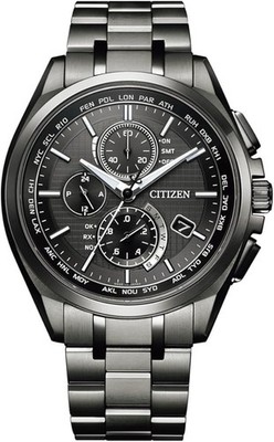 Citizen Attesa AT8044-56E Eco-Drive Radio Solar Titanium NEU JP