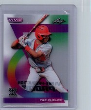 Tre Phelps 2024 Leaf Baseball 1/1 Pre Production Proof