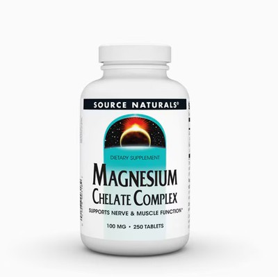 Worldwide 2 X Source Naturals Magnesium Chelate Complex -- 100 mg - 250 Tablet