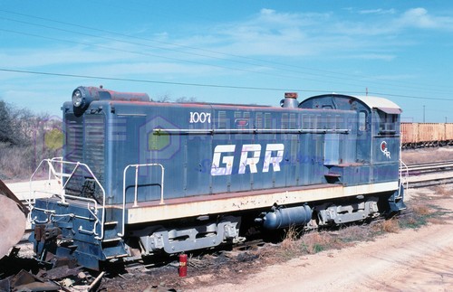 Original slide - GRR Georgetown Railroad 1007 S12 2/17/1996 Georgetown, TX