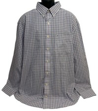 Izod Shirt Mens Sz 2XL Button Down Long Sleeve Cotton Bangladesh RN36543