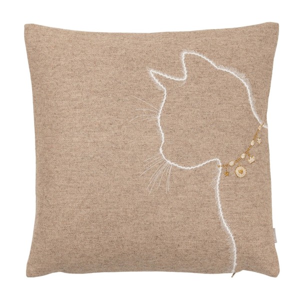 Sander Lucy KissenhüLle Dekokissen Sofakissen Couchkissen Katze 40X40 Cm Beige-image