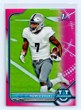 2022 Bowman U Chrome Romeo Doubs 1st Bowman Pink Refractor Green Bay Packers WR