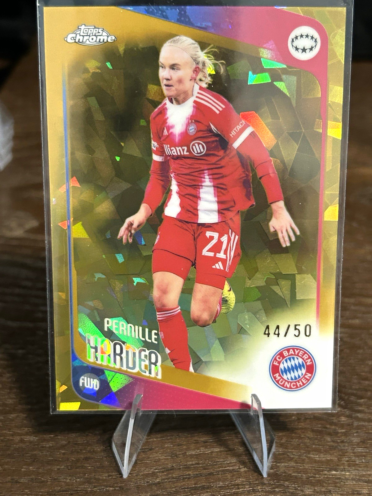 Topps Chrome Sapphire Edition Soccer Pernille Harder FC Bayern Munich /50