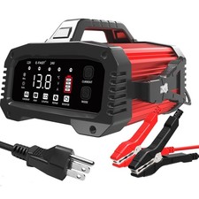 25A Smart Car Battery Charger, 12V/24V Automatic Automotive Battery Maintaine...
