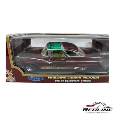 Ford Fairlane Crown Victoria 1955 Custom – 1/18 Yat Ming Road Legends – Noir (neuf)