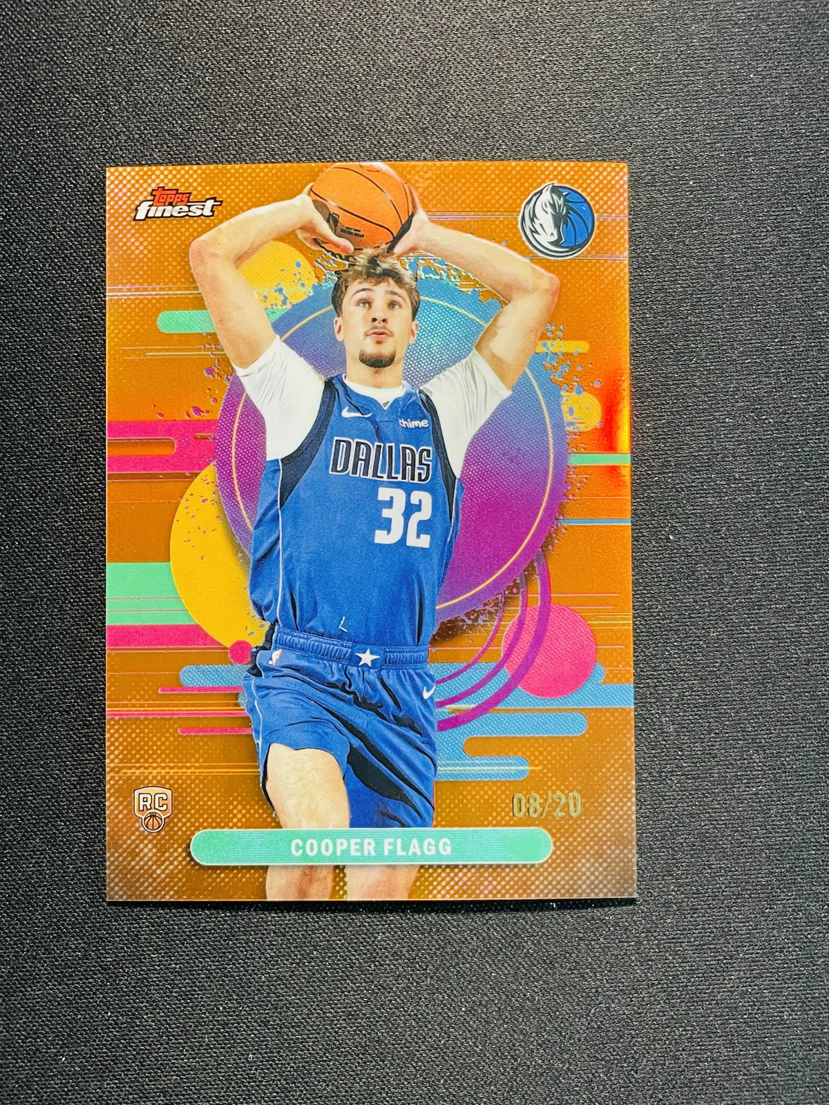 2025-26 Topps Finest Uncommon Cooper Flagg 8/20 Orange #101 RC Rookie CG47