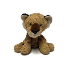 RUSS Luv Pets Lion Plush Avonna Brown Sitting Stuffed Beanie Animal 5"