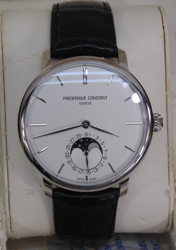 Frederique Constant Geneve Slimline Moonphase Watch Automatic FC-705X4S4/5/6 - Image 2 of 4