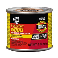 Dap 21400 Solvent Wood Filler, Can, Light Oak, Plastic Wood