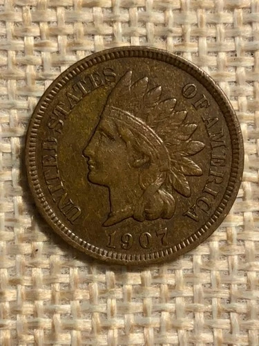1907 Indian Head Cent / Penny XF Extremely Fine