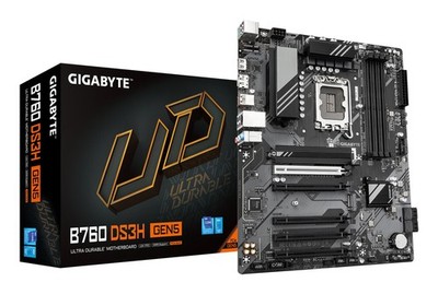 GIGABYTE B760 DS3H GEN5 Motherboard - Supports Intel Core 14th Gen CPUs, 8+2+1 P