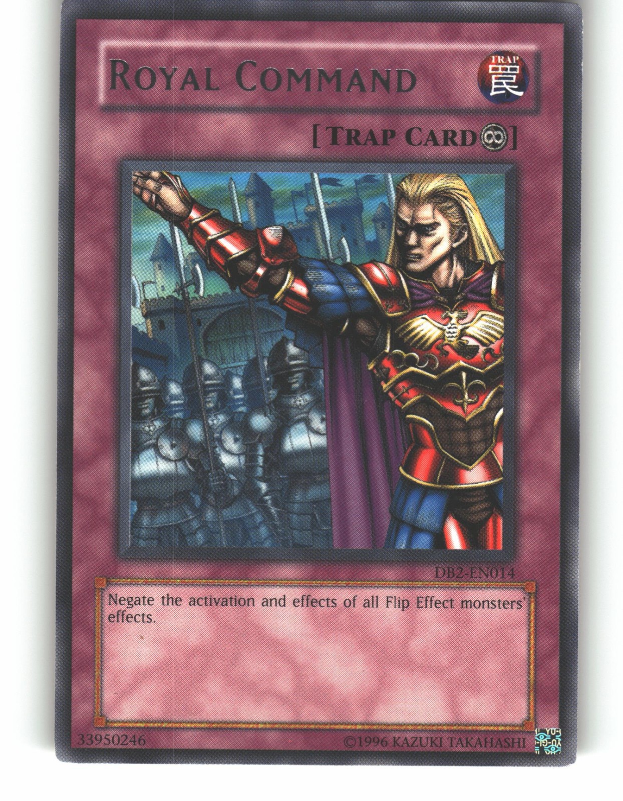 Royal Command DB2-EN014 Rare Dark Beginning 2 Yu-Gi-Oh Moderately Played