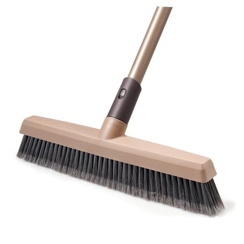 Carpet Broom, Angle Carpet Brush with 48" Long Handle, Stiff Bristle Floor