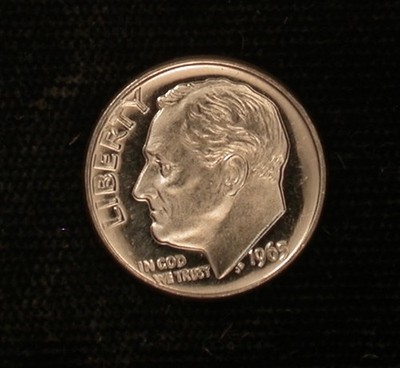 1965 sms 10c MEGA-GRADE CAMEO BEAUTY !!!!! HEAVY CONTRAST !!!!!
