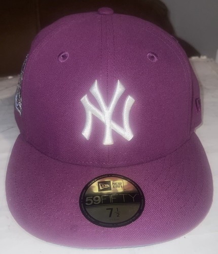 New York Yankees New Era 59FIFTY 2000 Subway Series Purple Fitted Hat Mens 7 1/2
