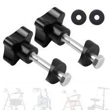 Rollator Walker Replacement Knobs 2 Set Universal 4-Point Knob - Easy