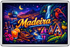 Madeira Portugal Island Skyline Fridge Magnet Travel Souvenir Gift