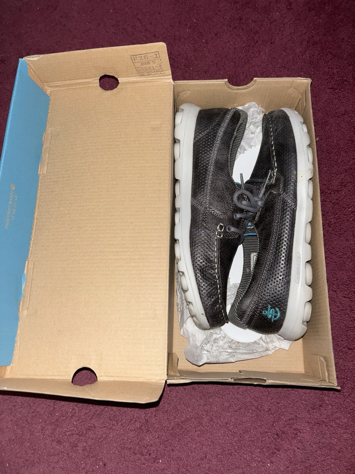 Skechers On-the-Go Tide Brown Boat Shoes Goga Mat 13806 New