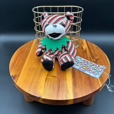 Grateful Dead Candyman Bean Bear Liquid Blue Series 3 Striped Plush 6/25/91 Tag
