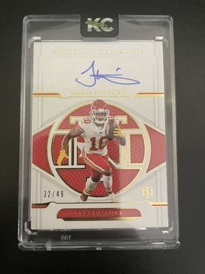 2021 National Treasures Tyreek Hill Auto Kansas City Chiefs 32/49 