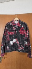 90s Vintage CHICAGO BULLS Pro Player JEANS Jacke Grösse L