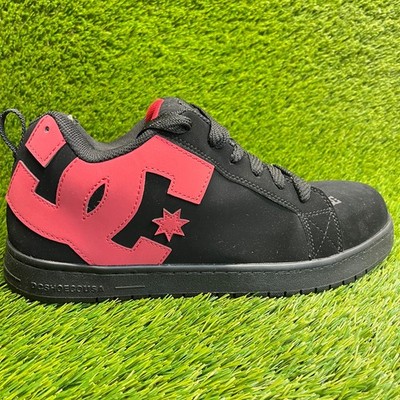 DC Court Graffik Mens Size 12 Black Leather Composite Toe Safety Work Shoes