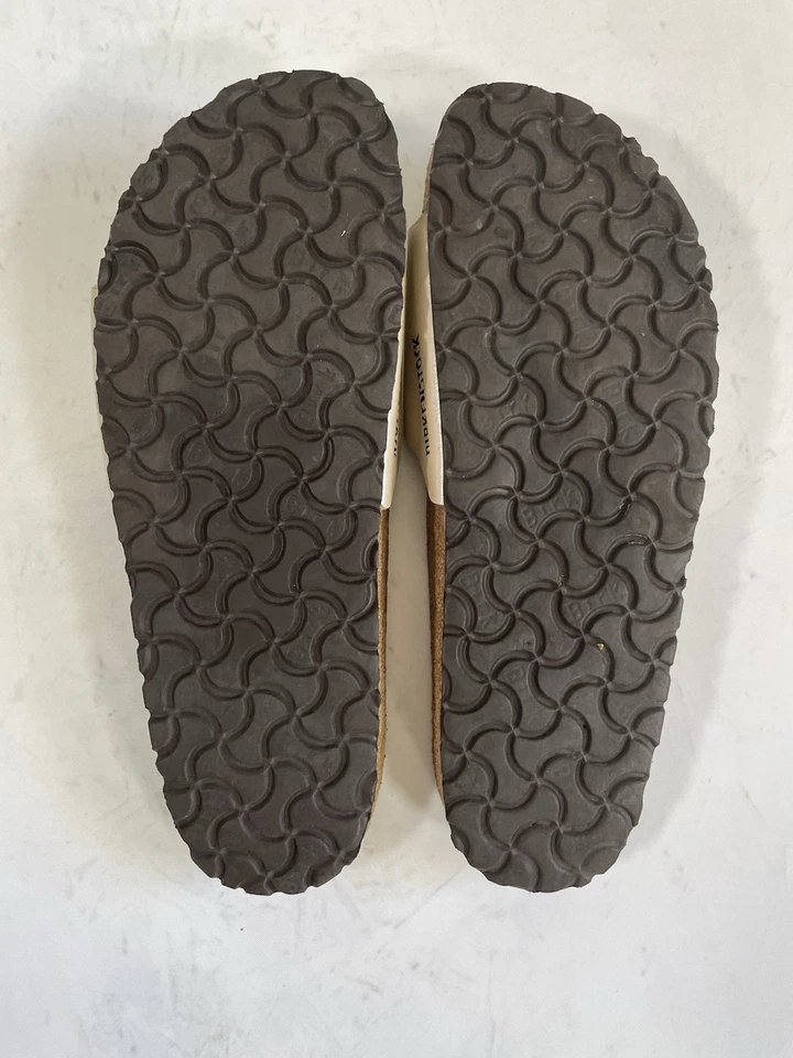 Birkenstock Madrid Birko-Flor Sandalen Damen Größe UK 6 EU 39 Pearl White Sliders - Bild 4 von 4